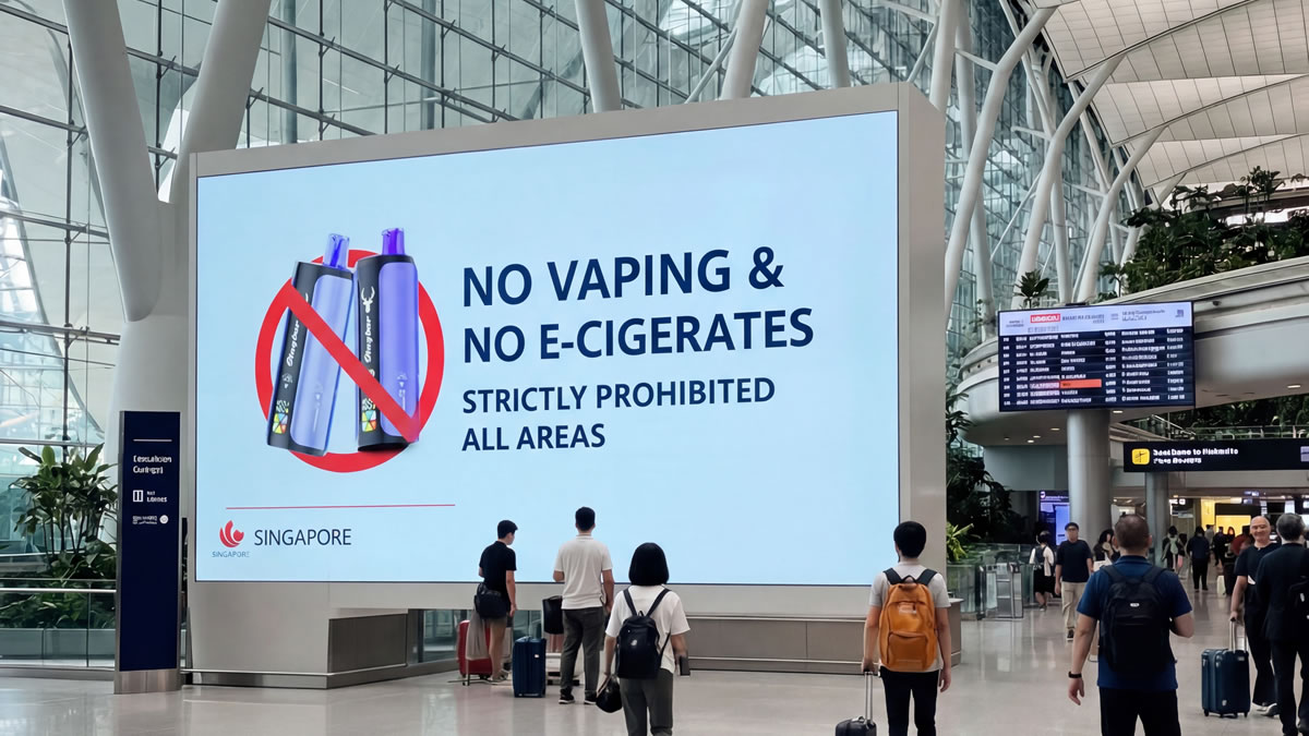 Singapore Vaping Ban, Changi Airport Vape Rules