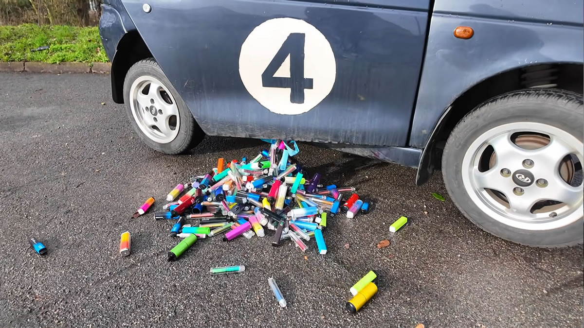 Vape Battery Recycling, Chris Doel YouTube, Reva G-Wiz Electric Car