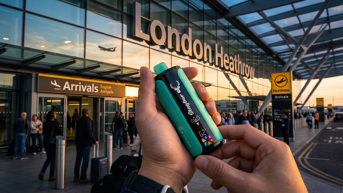 UK airport smoking areas, smoking after security UK