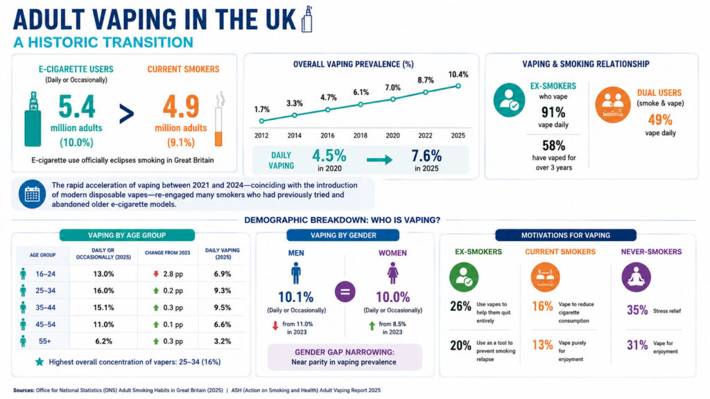 Vaping Intgraph Vaping Statistics UK (2026): Vaping Overtakes Smoking For First Time ...