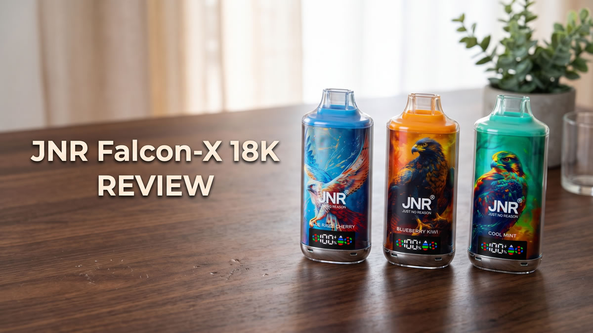 JNR Falcon-X 18000 review, JNR 18K vape specs